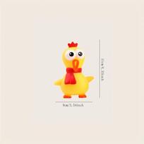 1pc-Dog Sounding Toy Small Size Screaming Chicken Pet Dog Toy Screaming Chicken/Releasing Chicken geltona