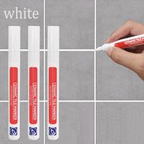 3pcs Waterproof Tile Marker Grout Pen Wall Seam Pen Bathroom Wall Floor Decontamination Seam Repair Pens Anti-mildew Waterproof