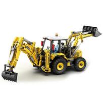 2231PCS Backhoe Loader Building Blocks City Engineering Vehicle Remote Control Truck Model Bricks Children's Toys Birthday Gifts No Box. yellow