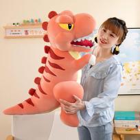 Mieli 80/100cm milžiniški dinozaurų pliušiniai žaislai, animacinių filmukų prikimšti T-Rex lėlės mergaitėms, berniukams, gimtadienio dovana 80cm