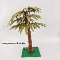 Maži Statybiniai Kaladėlės Palmių Kokoso Medis Žalias Sodo Peizažas Atogrąžų Paplūdimio Augalas Kaladėlė Suderinama su Lego Plyta Žaislas Vaikams