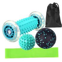 Foot Massage Roller Spiky Ball Therapy Set For Plantar Fasciitis Heel Pain Relief Fitness Band Manual Tools