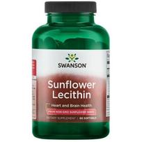 SWANSON Saulėgrąžų lecitinas 1200 mg (90 kapsulių).