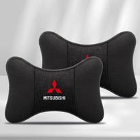 New Corduroy Headrest Car Breathable Memory Foam Neck Pillow For Mitsubishi Eclipse Lancer Outlander Pajero ASX Colt Lancer Star
