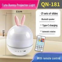 Cute Rabbit Dream Bluetooth Star Projector with Music