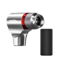 with  Protective Sleeve CO2 Mini Pump Presta Valves Bike Pump Nozzle  Mountain Bike Riding sidabras