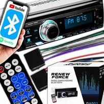 Radio Samochodowe 1-Din Rds Bluetooth Usb Aux Pilot Odłączany Panel Jakość