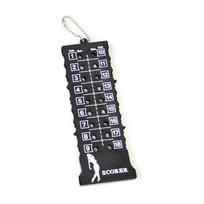 18 Hole with Key Chain Scoring Keeper Score Counter Score Counter Stroke Score Card Golf Shot Count juoda