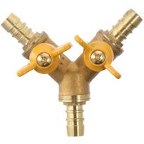 11mm Hose Barb Shut Off Ball Valve Durable 2 Switch Brass Ball Valve Adapter 3 Way Y Shaped Valve Fuel Gas Water Oil 240V