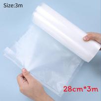 Sealer Food Vacuum Rolls Storage Bags 28 Cm Durable Material Freshness Kitchen 3 M