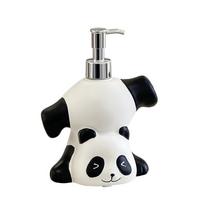 Press Bottle Cartoon Hand Sanitizer Bottle Decorative Shampoo Soap Dispenser  Birthday Gift juoda balta spalva