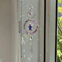 Catcher Dream Suncatcher Hanging Wind Chimes Crystal Prism Ball Crystal Pendant Window Car Hanging Garden Decoration