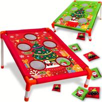 Bean Christmas Bags Toss Carnival Games Cornhole Outdoor Toys For Kids Backyard Game Sports Lawn Yard Games Xmas Birthday Gift