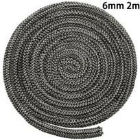 1Pcs Furnace Door Seal Woodburning Stove Rope Sealing Rope Fireproof Fiberglass Fireplace Sealing Rope Woodburner 2M Fire Gasket