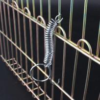Durable Metal Spring Lock Telescopic Spring Tension Spring Metal Spring Lock Extension Spring With Hook Cage Lock Quail Cages S-100 Pieces