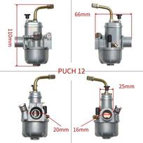 12mm 15mm Motorcycle Carburetor For Puch Maxi Bing E50 50cc  Engine Mini Scooter Moped Carb 12MM