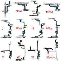 Volume Button Silent Switch Flex Cable For iPhone 6 6P 6s 7 7P 8 Plus X XR XS Xs Max Replacement With Brackets Preinstalled for iPhone 6