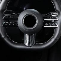 Automobilio ABS anglies pluošto vairo apatinis U tipo rėmo apdailos dangtelio lipdukas skirtas Mercedes Benz CES klasė W206 W213 W223