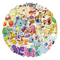 50 Pokemon Pokémon Lagaminas Nešiojamojo kompiuterio Lipdukai Pasidaryk pats Animacinių filmų Braižymo Lipdukai