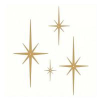 4Pcs Metal Starburst Wall Decoration Retro Mini Mid-Century Starburst Wall Art Sculpture Home Bedroom Living Room Bathroom Wall Decorative Sign B