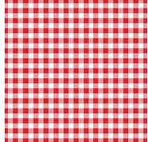 PAPSTAR Motiv-Servietten Vichy Karo, 330 x 330 mm, rot bedruckt, 1/4 Falz, 3-lagig, Tissue - 1 Stück (82763)