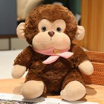 Cute little monkey doll plush toy gorilla baboon doll children's company rag doll male birthday gift 23cm（0.18kg） rožinė