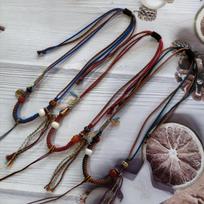 Tibetan Style Adjustable Hand-Woven Rope Necklace for Men and Women Model 333-3