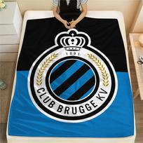 1 vnt. Club Brugge K.V. spausdinimo flanelės pledas, aukštos kokybės, visų sezonų, namų dekoras, šiluma ir komfortas, puikiai tinka kalėdinėms dovanoms 80cm x 120cm