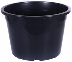 Didelis juodas apvalus gamybos puodas 60L