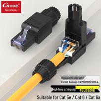 CNCOB Tool-Free RJ45 Network Connectors 1 pakuotės spalva