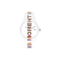 Swatch Meno Bendradarbiavimo Serija Kvarcinis Mechanizmas Atsparus Vandeniui Dizaino Tendencija Unisex Laikrodis 41Mm Baltas Ciferblatas Plastikinis Korpusas Silikoninis Dirželis SUOZ330 White