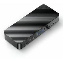 Stacja/replikator Orico USB-C 10Gbps, 2x DP 4K, HDMI 4K, PD 60W, 36x USB-A, karty SD, audio (DKA20-V1-EU-BK-EP) | DKA20-V1-EU-BK-EP | 6942227134950