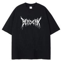 Berserk Logo Harajuku Anime Print TShirt Men Streetwear Vintage Black Tshirt Summer Short Sleeve Cotton Loose Washed Tops Tees S