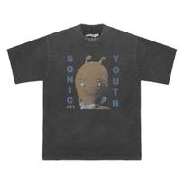 Sonic Youth TShirt Dirty Experimental Grunge Bauhaus Pixies Washed Retro Mens Clothing Short Sleeve Printed Loose Top Shirts S