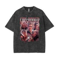 Limited Astarion The Pale ELF Tshirts Baldurs Gate  Girl Dinner Vintage Washed T Shirt Unisex Women Casual High Street Yk Tshirt S