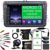 Radio Android 2Din 4+64Gb 8 Cali Vw Passat B6 B7 Golf 5 V 6 Vi Skoda Seat
