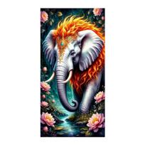 Elephant Large Size Diamond Painting Animals Diy Full Square Round Drill Rhinestone Embroidery Mosaic Cross Stitch Kits Wall Decor Square drill 30x60cm