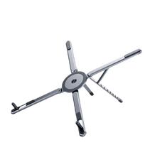 Adjustable Aluminum Laptop Stand with Integrated Magnetic Phone Holder Portable Foldable Desktop Riser Compatible with Laptops and Tablets One Size balta