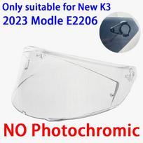 K3 Visor for Photochromic  AGV K3 Helmet Shield(E2206 2026Moled) Helmet Face Shield Windshield Accessories gryna