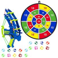 Kids Set with Target and Foam Darts Safe Indoor Outdoor for Children Ages 6 and Up