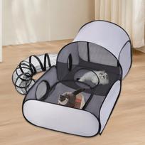 Cat Playpen Enclosed Cat Playpen Dog Playpen Cat House Tent Foldable Enclosure portable cat and dog panoramic cage Pet Supplies China Mainland