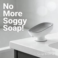 Suction Cup Soap Dish Self-Draining Non-Slip Soap Holder For Bathroom Shower Kitchen Sink Soap Storage balta