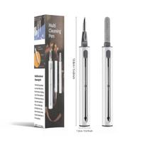 Portable 3 in 1 Earphone Cleaning Brush, Pen-shaped Cleaner Brush for Earphone, Earphone Case, Headphone Box, Camera balta