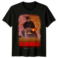 Django (1966 metai) Filmo plakato įkvėpti unisex marškinėliai Retro marškinėliai S