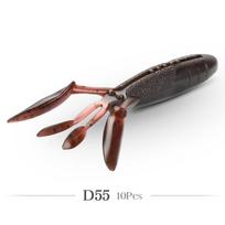 MEREDITH Soft Lure Glide Camaron 94mm 8.4g Sliding Backwards Motion Silicone Shrimp Bait for Bass Perch Pike 94mm 10pcs