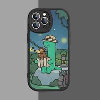 Cute J-Jog-uman-s Dinosaurs For IPhone 16 15 14 13 12 11 Pro Max Plus Shockproof Leather Soft Phone Cover iphone 13pro