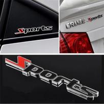 3D metalinis sportinis emblema Automobilio sunkvežimio variklio lipdukas Auto Decal automobilio stilius cru/ze foc/us 2 3 ma/zda Gr/anta Sola/ris juoda
