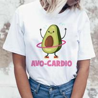 Avokado marškinėliai Drabužiai Grunge Male Moteriška Kawaii marškinėliai 90s Top Ulzzang Graphic Tee Marškinėliai Lady Tees S balta