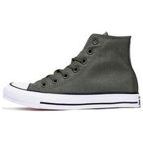 Converse Chuck Taylor All Star Comfortable High-Top Canvas Shoes Unisex Sneakers Gray-Green 162391C 36 gray