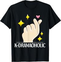 K-Drama marškinėliai Juokingi K-Dramaholikai Aš myliu Korėjietiškas dramas Marškinėliai Kawaii drabužiai Moteriški marškinėliai Ropa De Mujer S